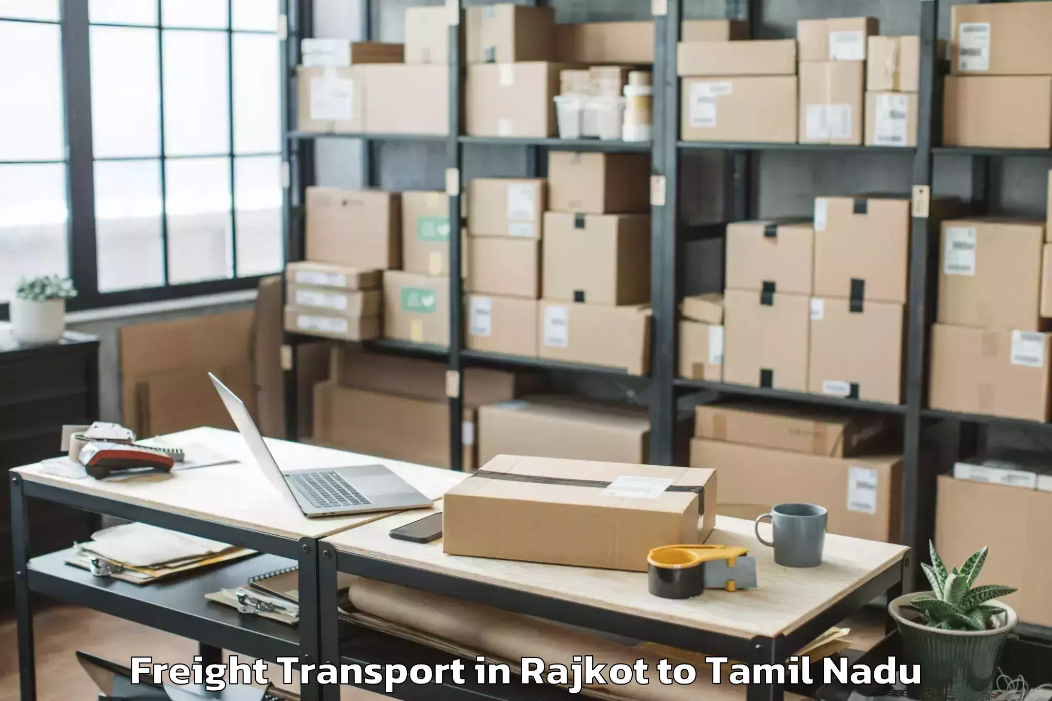 Professional Rajkot to Puliyur Freight Transport